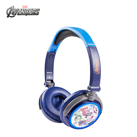 AUDIFONO AVENGERS DJ PLEGABLE BLUE/RED (PN HP1-02043-ESP)